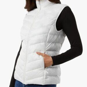 32 Degrees White Quilted Puffer Vest